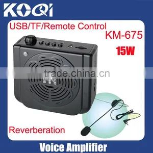 15W Easy Operation Mini Waistband Amplifier With USB,TF,remote Control and Reverberation Functions thumbnail-1