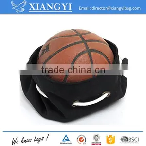 Fashionable Durable 16OZ Washed Canvas Drawstring Bucket Bag Outdoor Football Basketball Backpack thumbnail-2