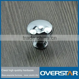 Modern Zinc Alloy Cabinet Hardware ,Satin Nickel Drawer Knob,Roundness Chrome Cabinet Knobs thumbnail-1