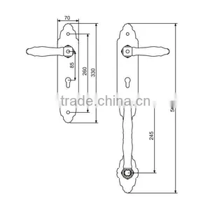 HD8659 Duluxe Handle Door Lock thumbnail-2