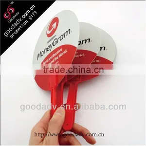 Summer Promotional Gifts Print Your Own Logo Advertising Fan Eco-friendly Plastic Hand Fan thumbnail-1