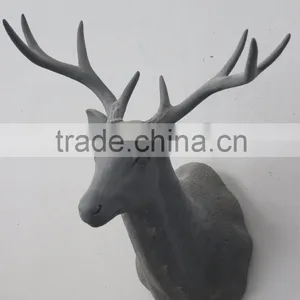 Deer Head Fiberglass Statue Animal Statues thumbnail-1