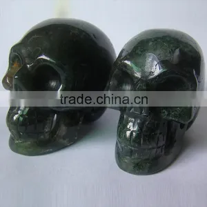 Semi Precious Stones 40mm 50mm Skull Figurine thumbnail-1