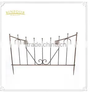 Metal Garden Fence Trellis, Trellis & Gates Type Wrought Iron Garden Border Fence thumbnail-1