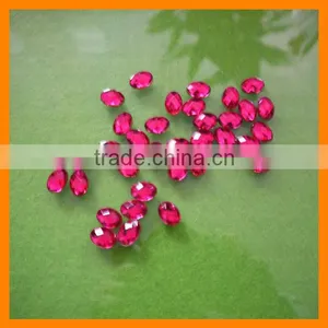 Ruby Bulk Oval Rhinestone Wholesale thumbnail-1