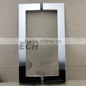 High Level Hardware Brass Glass Door Handle thumbnail-1