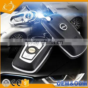 Modified Flip Key Shell 3 Buttons HU58 Folding Leather Car Keys Bag for BMW thumbnail-2