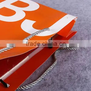 Factory New Style Fancy Plastic pp Eco Handle Bag, Nylon Polyester Drawstring Bag, Handle Plastic Bag With Printed Logo thumbnail-3