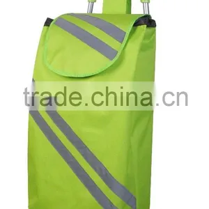 Foldable Shopping Trolley Bag With Reflective Strips thumbnail-1