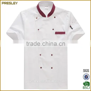 Factory Wholesale Custom New Fashion White Color Waterproof and Oilproof Chef Work Uniform Basic French Cooking Chef Uniform thumbnail-3