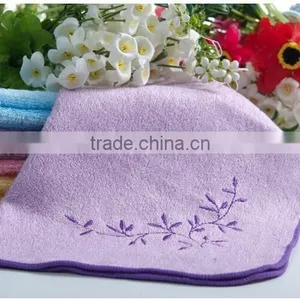 Hot Sales Cotton Velour Bamboo Fibre Embroidery Design Fancy Hand Towels thumbnail-3