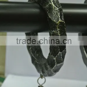 Custom Rocky Resin Curtain Rod Rings With Clips, Drapery Rods And Rings For 1-1/2", 1-3/4" and 2" Wood Curtain Rods thumbnail-2
