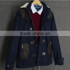 2015 Casual Men's Thicken Hooded Lambs Cotton-padded Jacket thumbnail-1
