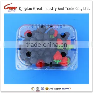 Eco-friendly Plastic Transparent Fresh Grape Fruit Box thumbnail-1