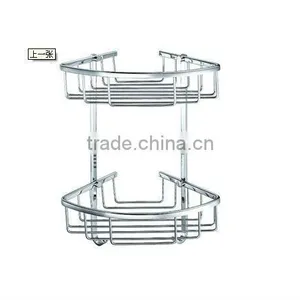 Double Wall Mounted Brass Soap Dish Basket LX-8162 thumbnail-1