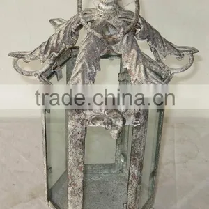 L18M1309MF- Round Metal Candle Lantern W/3 Holders thumbnail-1