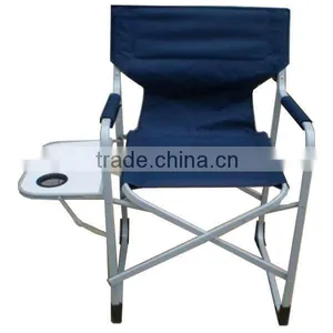 Metal Folding Director Chair With Table thumbnail-3