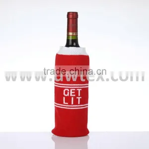 Jacquard Knitted Bottle Sock Cover thumbnail-1