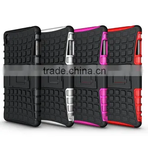 Dual Layer Tough Rugged Kickstand Hybrid Heavy Duty Armor Shockproof Case For Sony Z3 thumbnail-1