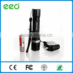 Three-speed Police Zoomable Rechargeable LEDpolice Flashlight With Light Stick thumbnail-1