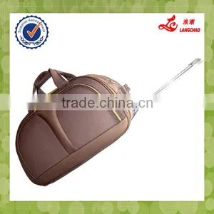 Cheap Bag High Quality Nylon Waterproof Material Durable Wheel Trolley Duffle Bag thumbnail-1