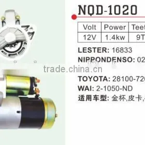 Auto Starter Motor for 491 Engine 16833 Toyota 28100-72010 2-1050-ND 02800-9261 thumbnail-1
