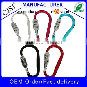 High Security 3 Digits Colorful Hook Combination Lock thumbnail-1