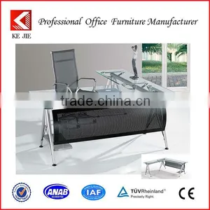Newly Realesed Glass Office Desk Used in Office thumbnail-1