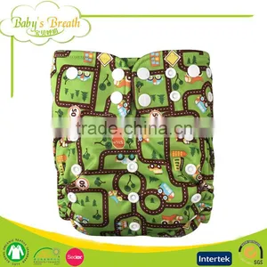 PCB-03 Fashion Cartoon Printed Charcoal Bamboo Liner Reusable Healthy Baby Adult Cloth Diapers thumbnail-2