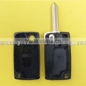 Keyless Entry Peugeot 2 Button Flip Remote Car Key Shell Cover Case thumbnail-5