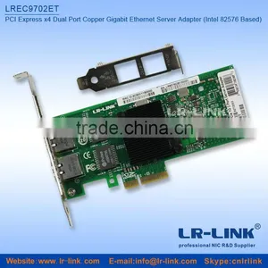 Intel 82576 PCI-Ex4 Gigabit Dual Port Server Network Card NIC,compatible With E1G42ET thumbnail-1