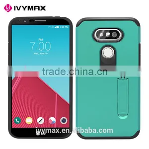 IVYMAX Hot Sale Slim Armor Case for LG G5 Mobile Phone Tpu pc Combo With Kickstand Cellphone Cover thumbnail-3