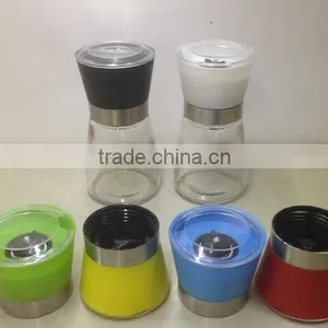165ml Glass Spice Bottle Grinder Pepper and Salt Grinder Mill thumbnail-4