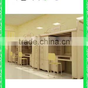 Latest Wooden Bed Designs Modern Dormitory Bed HXDM007 thumbnail-1