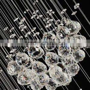 Modern Crystal Chandelier Raindrop Metal Pendant Light Fixture Quality Choice thumbnail-6