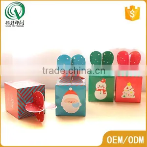 Lovely Bespoke Square Shape Recyclable CMYK Color Printing Christmas Gift Paper Box Packaging Supplier's Choice thumbnail-5