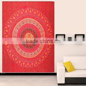 Indian Mandala Hippie Wall Hanging Tapestry Throw Bedspread Ethnic Decor Art thumbnail-1