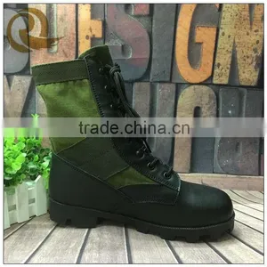 Genuine Leather Army Green Black Safety Jungle Boots thumbnail-1