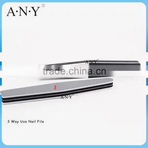 Nail Art Manicure Polishing Using Grey Sponge 3 Way Korea Paper Nail File thumbnail-1