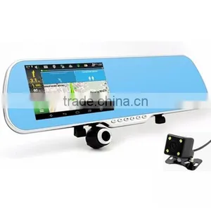 Car Dvr Mirror Rear-View Camera With 5 Inch IPS Mirror Android GPS 1080P Dual Camera Car Video Recorder thumbnail-3