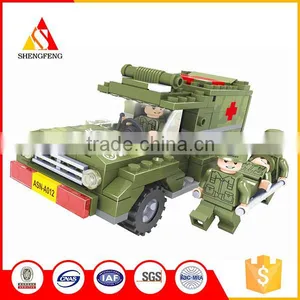 Kids Favorite Military Series Medical Jeep Magic Bricks Toy thumbnail-1