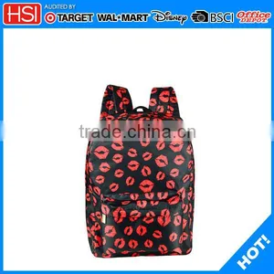 Hot New Products for 2016 Fashion Trend Red Lips Printing School Bag for Girls thumbnail-1