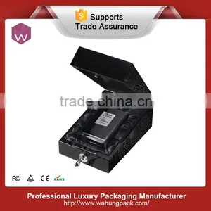 Luxury High Black Lacquer Wooden Perfume Box Design thumbnail-1