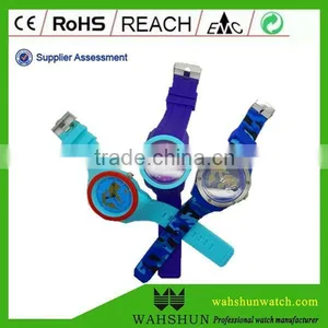 Factory Wholesale Fashion Quartz Branded Custom Logo Silicone Watch Manufacturer thumbnail-1