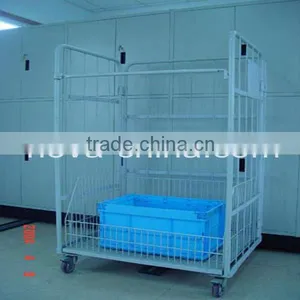 Logistics Storage Trolley With Wire Mesh/ Hand Trolley be Customized thumbnail-3