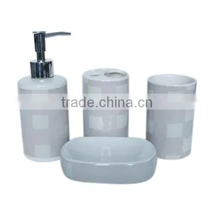 4pcs Ceramic Bathroom Accessories thumbnail-4