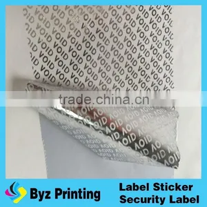 Hot Sale Hologram Silver Color Void Security PET Sticker in Lidun Brand thumbnail-4