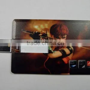 Full Color Printing Busniess Card Usb Flash Drive Bulk Cheap Credit Card Pendrive 8gb thumbnail-4