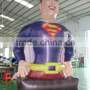 2015 Hot Sale Cheap Outdoor Inflatable Superman Advertising Cartoon Tube thumbnail-3