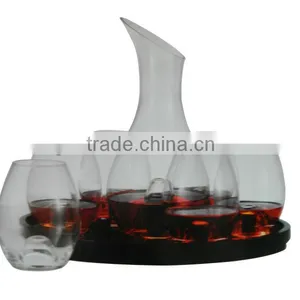 Glass Decanter + 6 Cups thumbnail-1